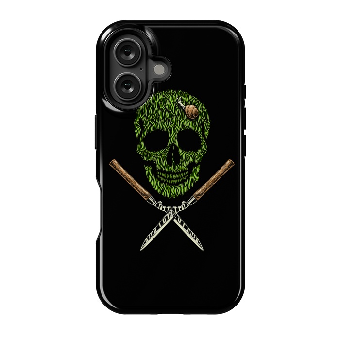 iPhone 16 StrongFit Skull Grass by Afif Quilimo