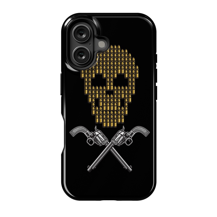 iPhone 16 StrongFit Skull Bullets by Afif Quilimo