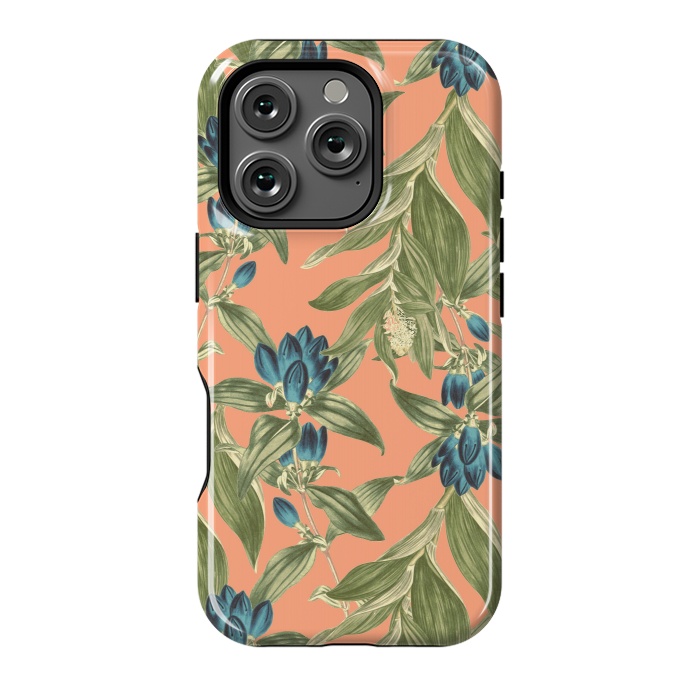 iPhone 16 Pro StrongFit Blue Flowered Gentian  by Zala Farah