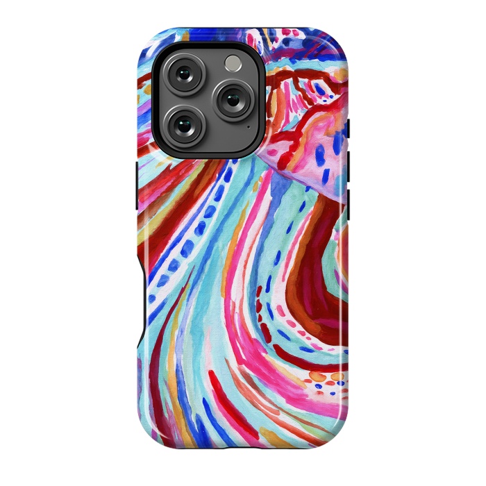 iPhone 16 Pro StrongFit Abstract Rainbow  by Tigatiga