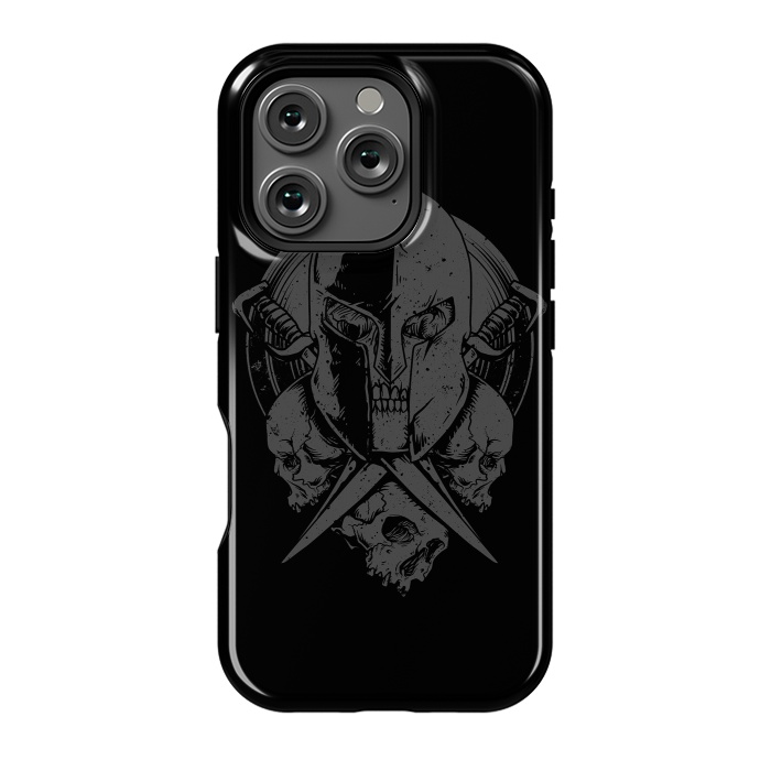 iPhone 16 Pro StrongFit Skull Spartan by Afif Quilimo