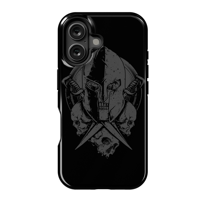 iPhone 16 StrongFit Skull Spartan by Afif Quilimo