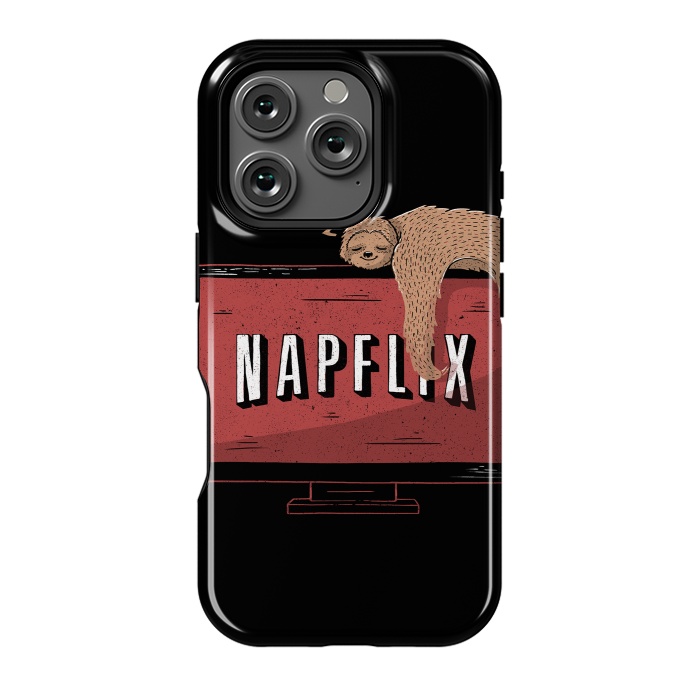 iPhone 16 Pro StrongFit Napflix by eduely