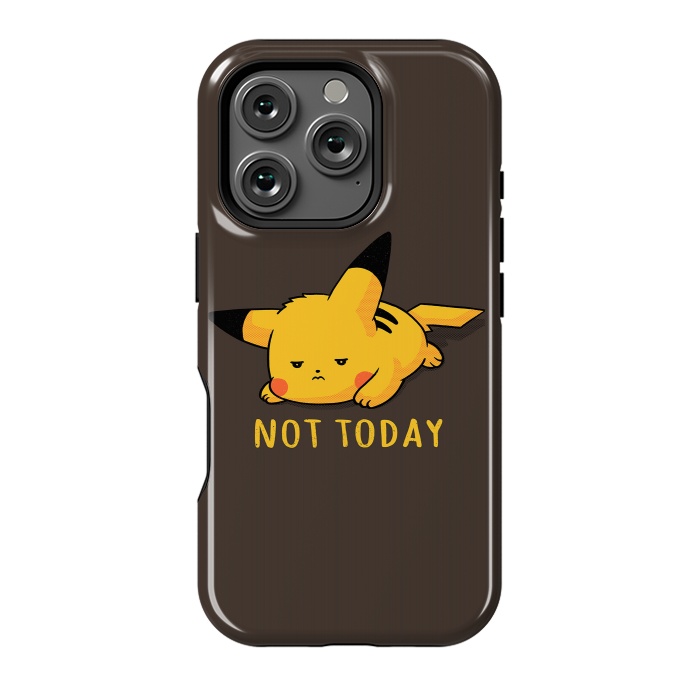 iPhone 16 Pro StrongFit Pikachu Not Today by eduely