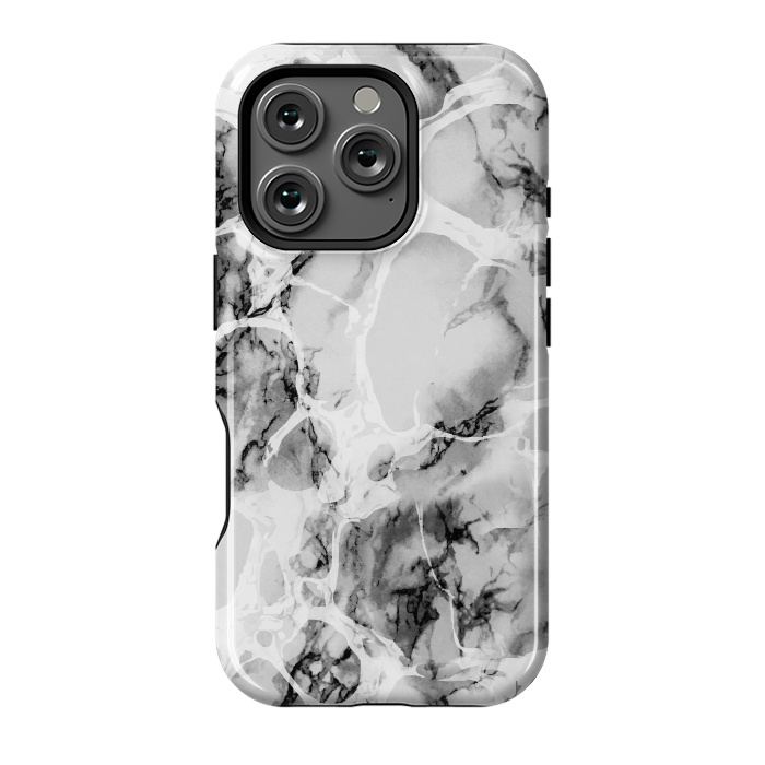 iPhone 16 Pro StrongFit White gray marble artistic texture by Oana 