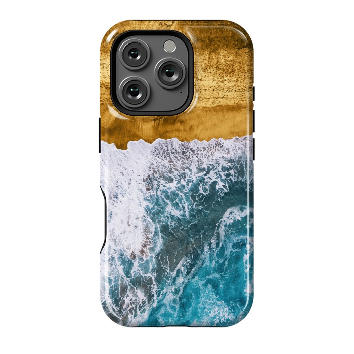 iPhone 16 Pro StrongFit Tropical XVI - Golden Beach by Art Design Works