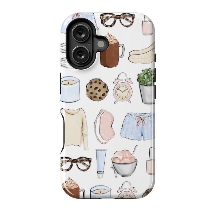 iPhone 16 StrongFit Lazy Sunday by Natasha Joseph Illustrations 