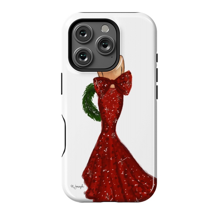 iPhone 16 Pro StrongFit Merry Christmas Darling! by Natasha Joseph Illustrations 