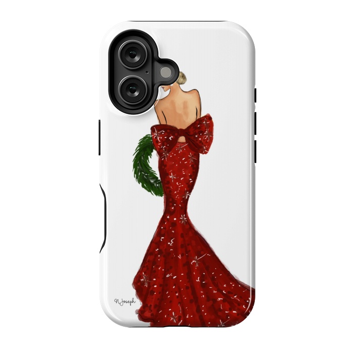 iPhone 16 StrongFit Merry Christmas Darling! by Natasha Joseph Illustrations 