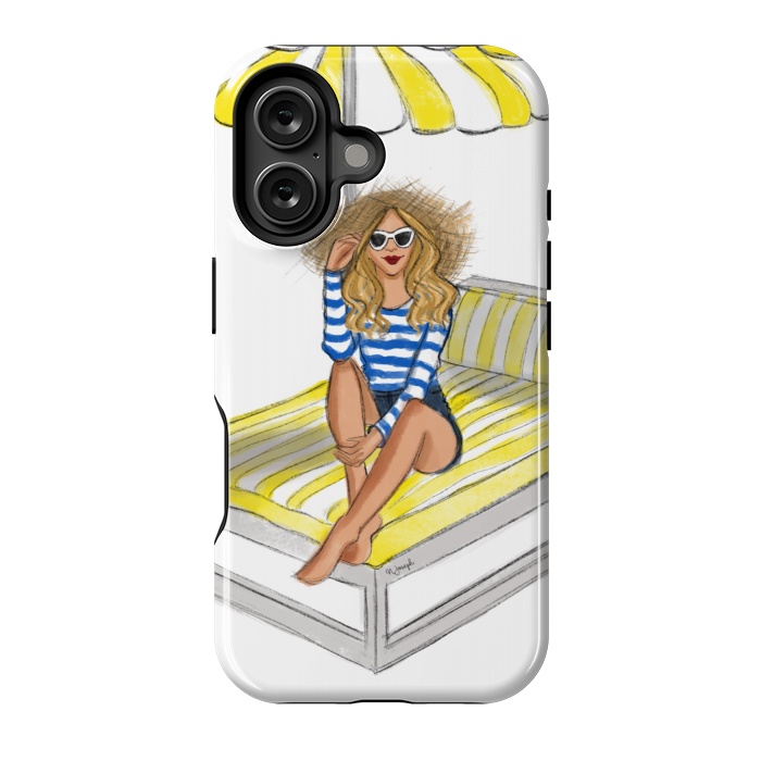 iPhone 16 StrongFit Bora Bora Baby by Natasha Joseph Illustrations 