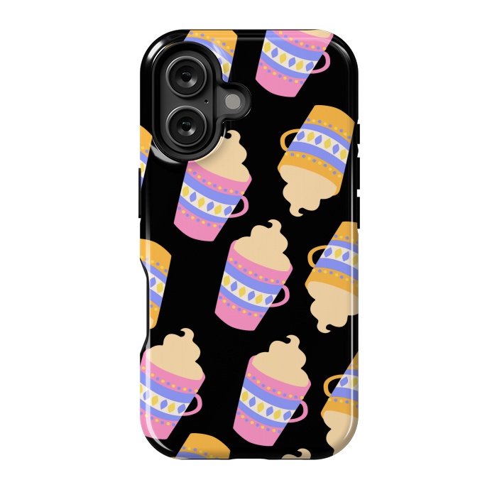 iPhone 16 StrongFit BLACK COFFEE LOVE by MALLIKA