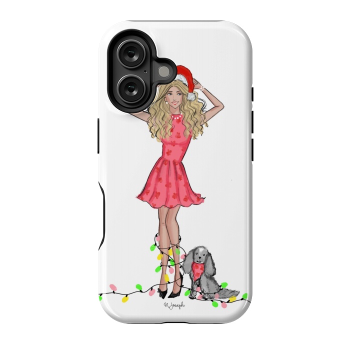 iPhone 16 StrongFit Merry & Bright by Natasha Joseph Illustrations 