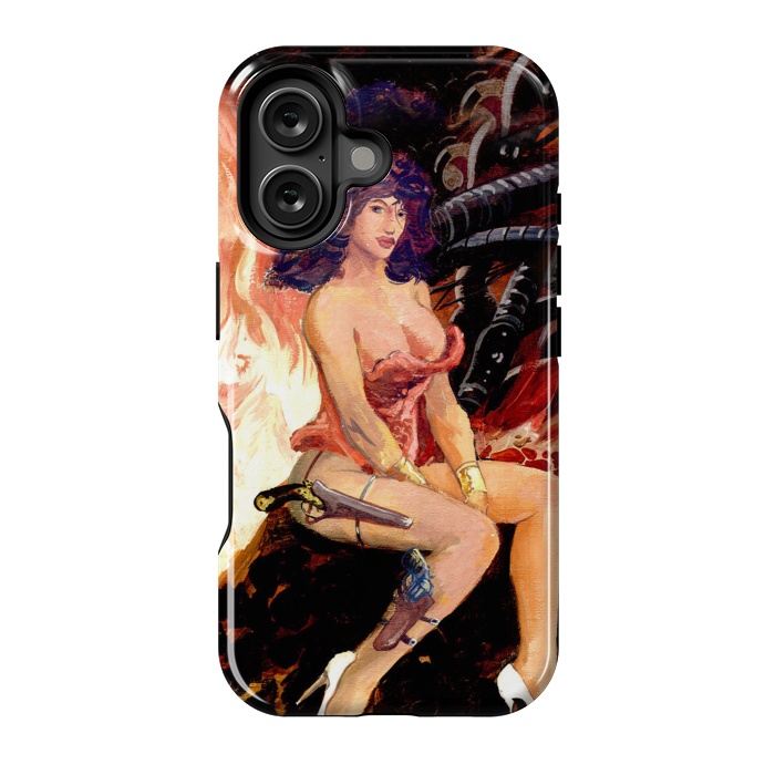 iPhone 16 StrongFit Piratesse rouge by Max LeTamis