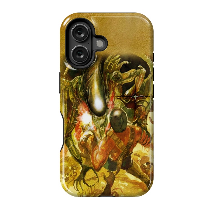 iPhone 16 StrongFit Aliens and War by Max LeTamis