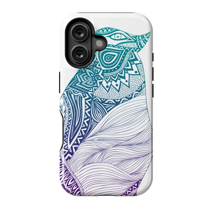 iPhone 16 StrongFit Duotone penguin by Pom Graphic Design