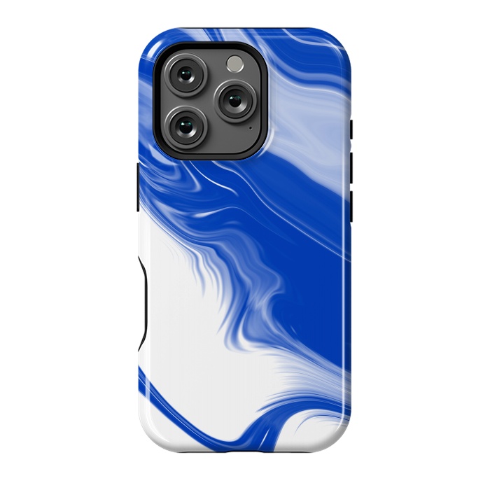 iPhone 16 Pro StrongFit Blue Waves by Ashley Camille