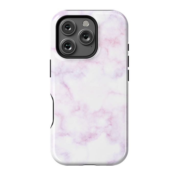 iPhone 16 Pro StrongFit Soft white pink marble by Oana 