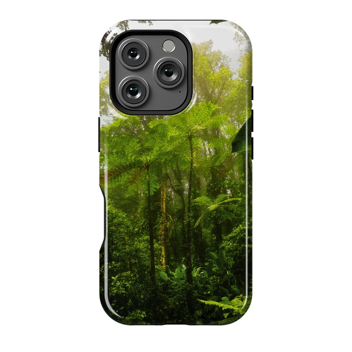 iPhone 16 Pro StrongFit Rainforest Misty Green Soul  by BluedarkArt