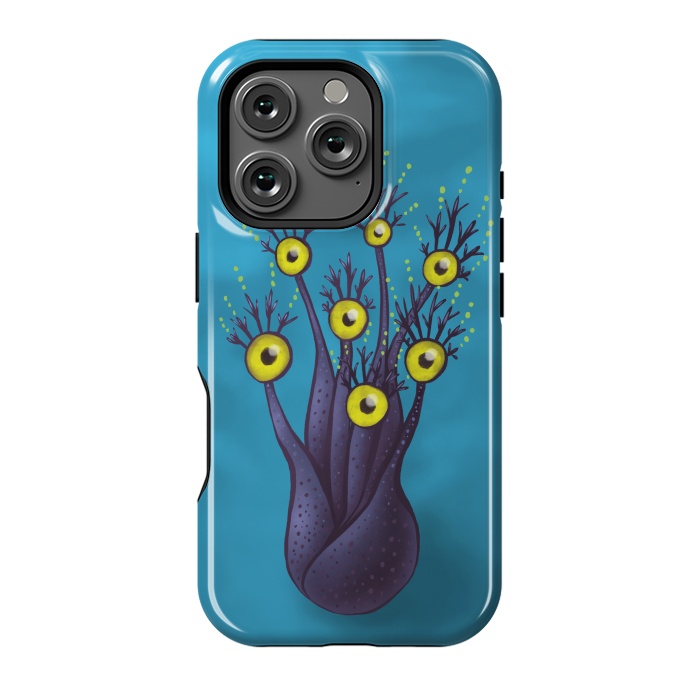 iPhone 16 Pro StrongFit Tree Monster With Yellow Eyes | Digital Art by Boriana Giormova