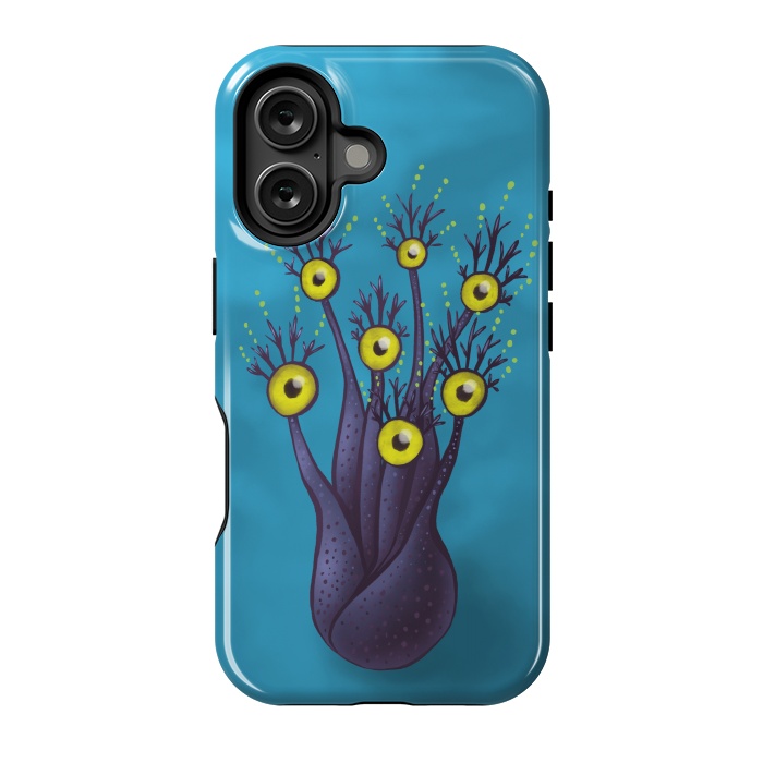 iPhone 16 StrongFit Tree Monster With Yellow Eyes | Digital Art by Boriana Giormova