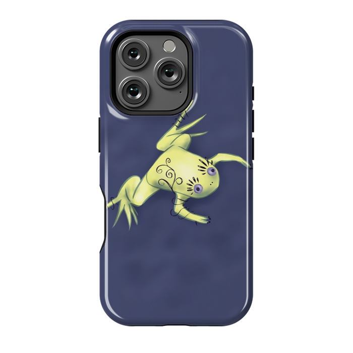 iPhone 16 Pro StrongFit Weird Frog With Funny Eyelashes Digital Art by Boriana Giormova