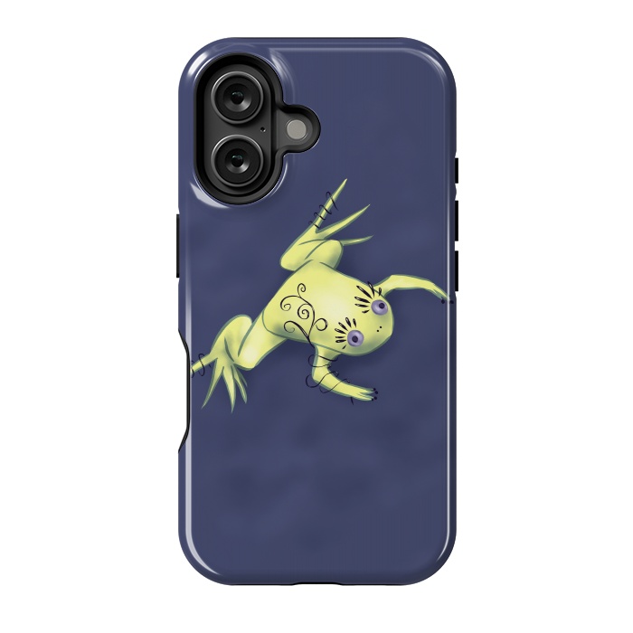 iPhone 16 StrongFit Weird Frog With Funny Eyelashes Digital Art by Boriana Giormova