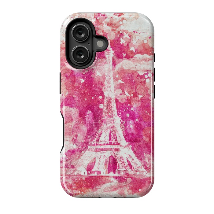 iPhone 16 StrongFit Artistic XLIV - Eiffel Tower Paris by Art Design Works