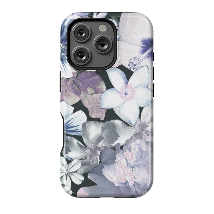 iPhone 16 Pro StrongFit Dark flowers by Susanna Nousiainen