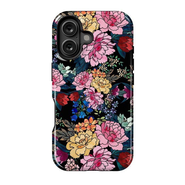 iPhone 16 StrongFit stylish winter flowers bouquets illustration  by InovArts