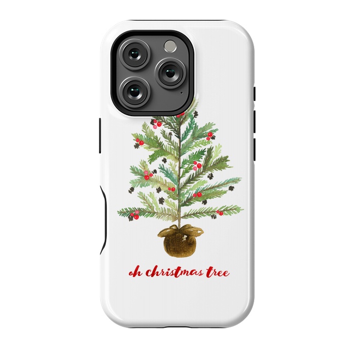 iPhone 16 Pro StrongFit Oh Christmas Tree by Noonday Design