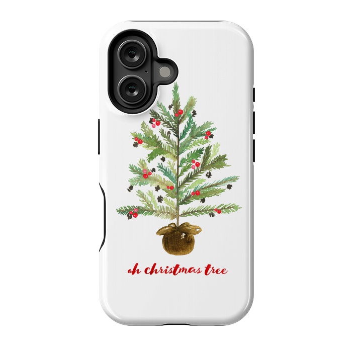 iPhone 16 StrongFit Oh Christmas Tree by Noonday Design