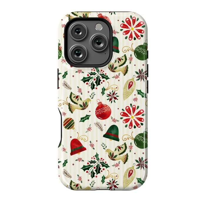 iPhone 16 Pro StrongFit Ornate Christmas Ornaments by Noonday Design