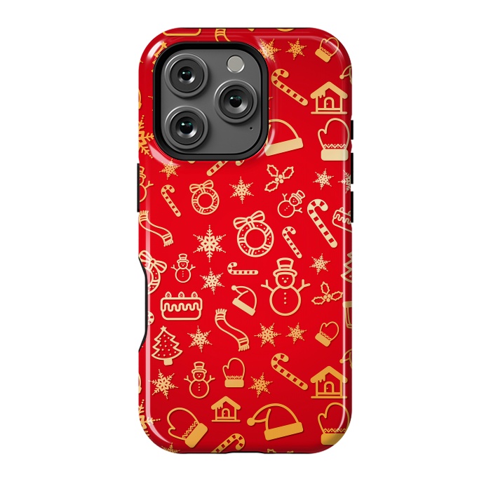 iPhone 16 Pro StrongFit Christmas Pattern by Art Design Works