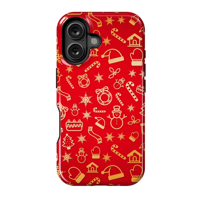 iPhone 16 StrongFit Christmas Pattern by Art Design Works