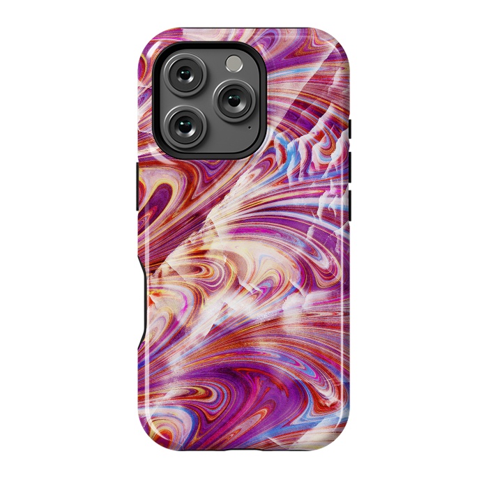 iPhone 16 Pro StrongFit Colorful elegant marble art by Oana 