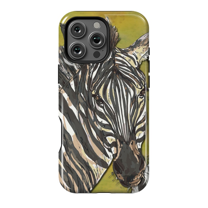 iPhone 16 Pro Max StrongFit Zebra by Lotti Brown