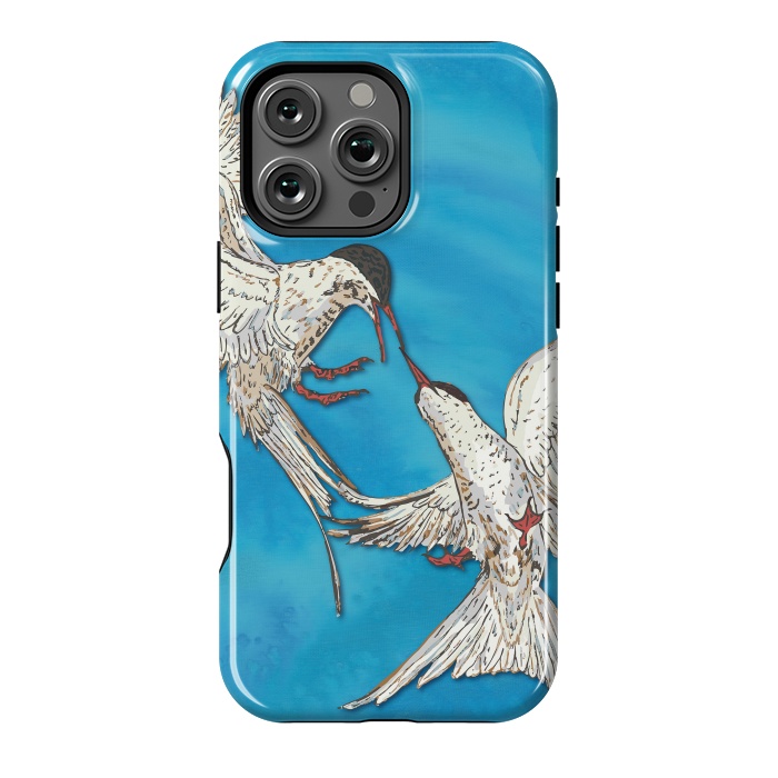 iPhone 16 Pro Max StrongFit Arctic Terns by Lotti Brown