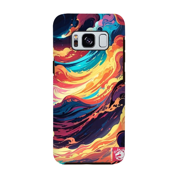 Galaxy S8 StrongFit Abstract Vivid Waves by LM2Kone