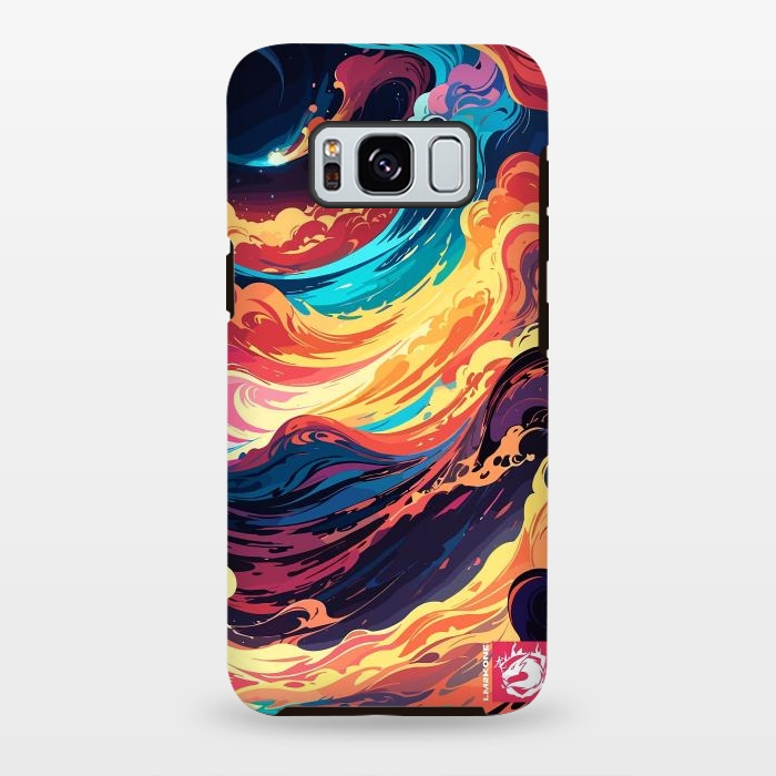 Galaxy S8 plus StrongFit Abstract Vivid Waves by LM2Kone