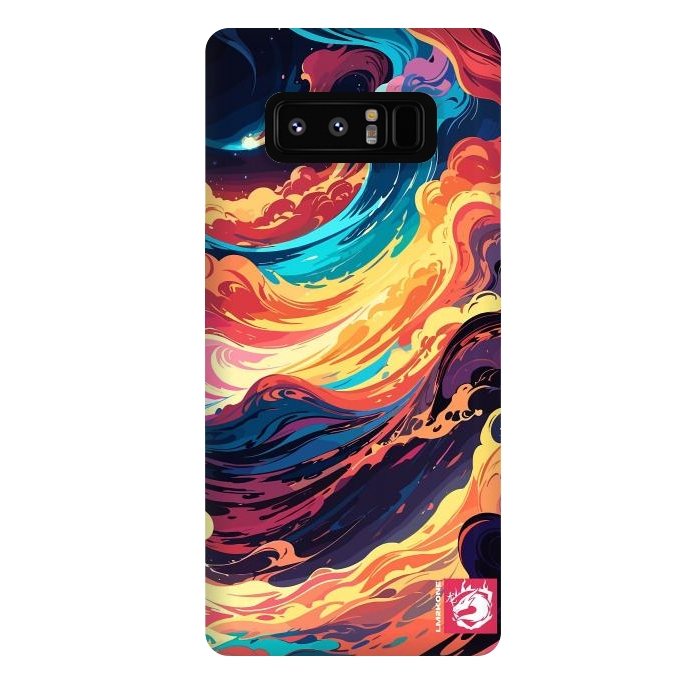 Galaxy Note 8 StrongFit Abstract Vivid Waves by LM2Kone