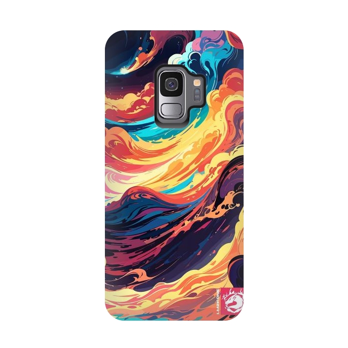 Galaxy S9 StrongFit Abstract Vivid Waves by LM2Kone