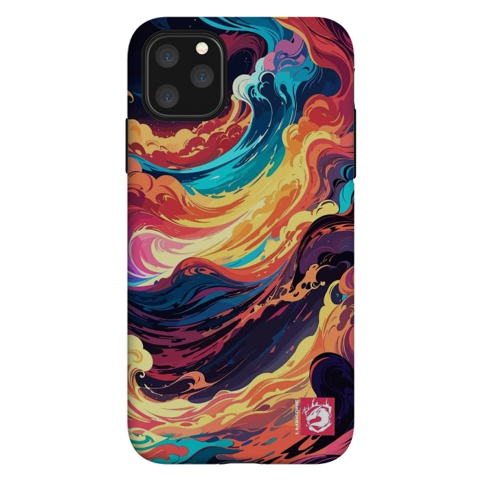 iPhone 11 Pro Max StrongFit Abstract Vivid Waves by LM2Kone