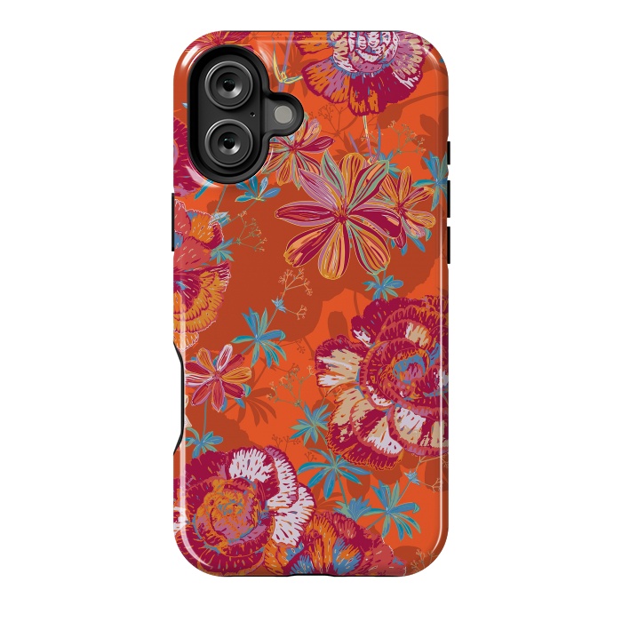 iPhone 16 Plus StrongFit Carnation Carnival by Lotti Brown