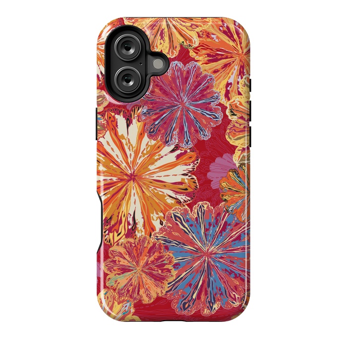 iPhone 16 Plus StrongFit Poppytops Carnival by Lotti Brown