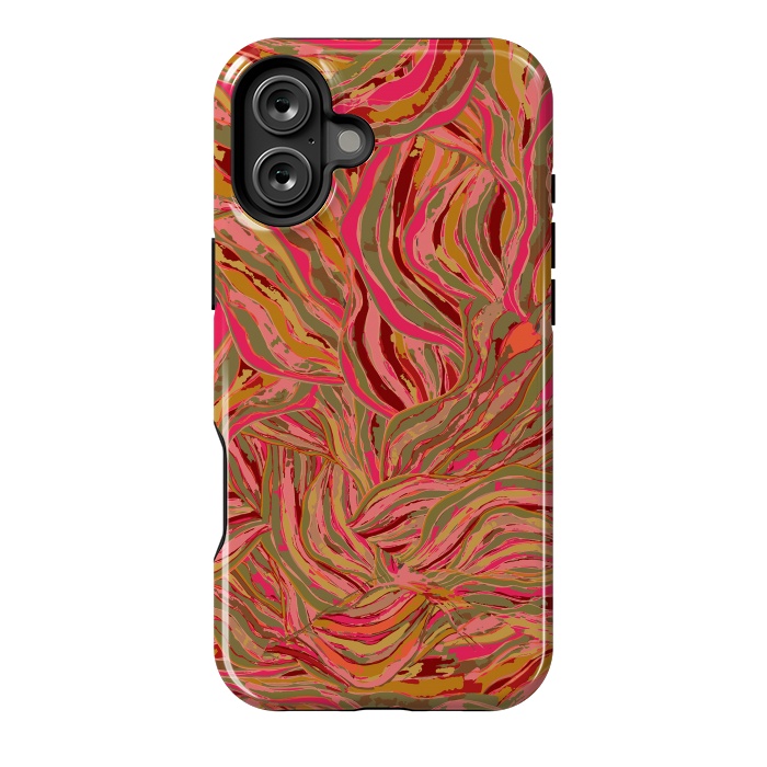 iPhone 16 Plus StrongFit Rocky Ripples Carnival by Lotti Brown