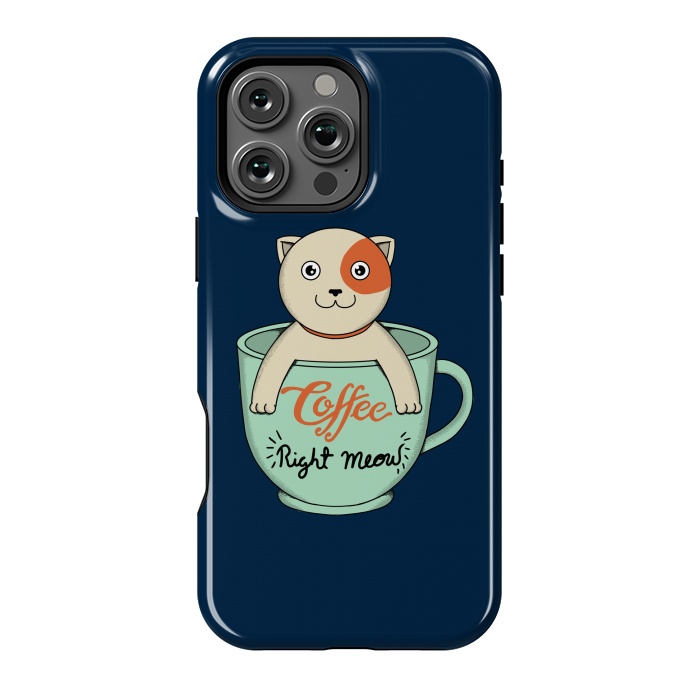 iPhone 16 Pro Max StrongFit Coffee Right Meow by Coffee Man