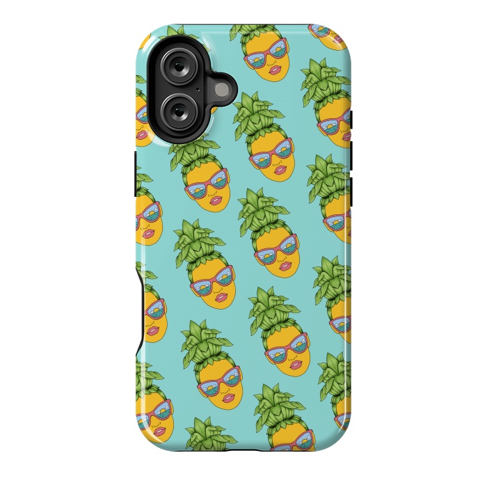 iPhone 16 Plus StrongFit Pineapple Girl pattern by Coffee Man