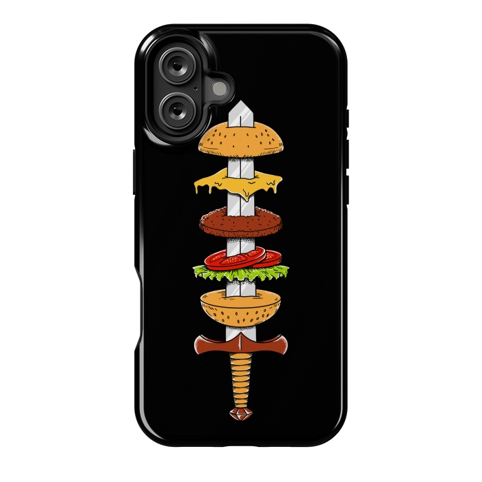 iPhone 16 Plus StrongFit sword Burger by Coffee Man