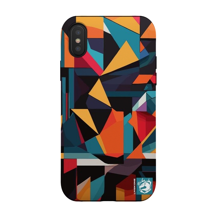 iPhone Xs / X StrongFit Abstract Geometric Pattern by LM2Kone