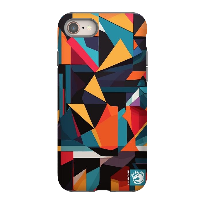 iPhone 8 StrongFit Abstract Geometric Pattern by LM2Kone